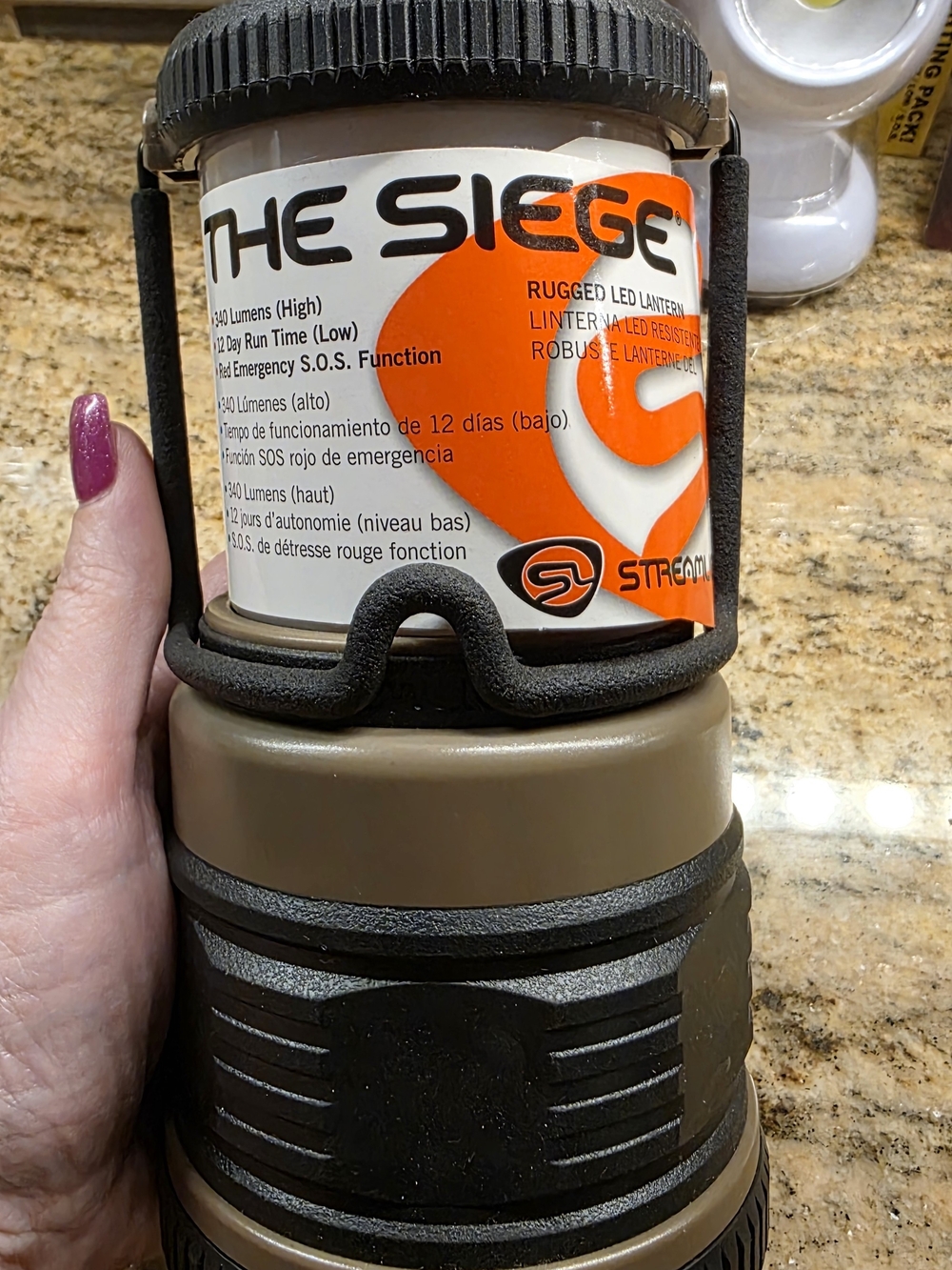 Streamlight The Siege Rugged LED Lantern - Tan & Black Brand New